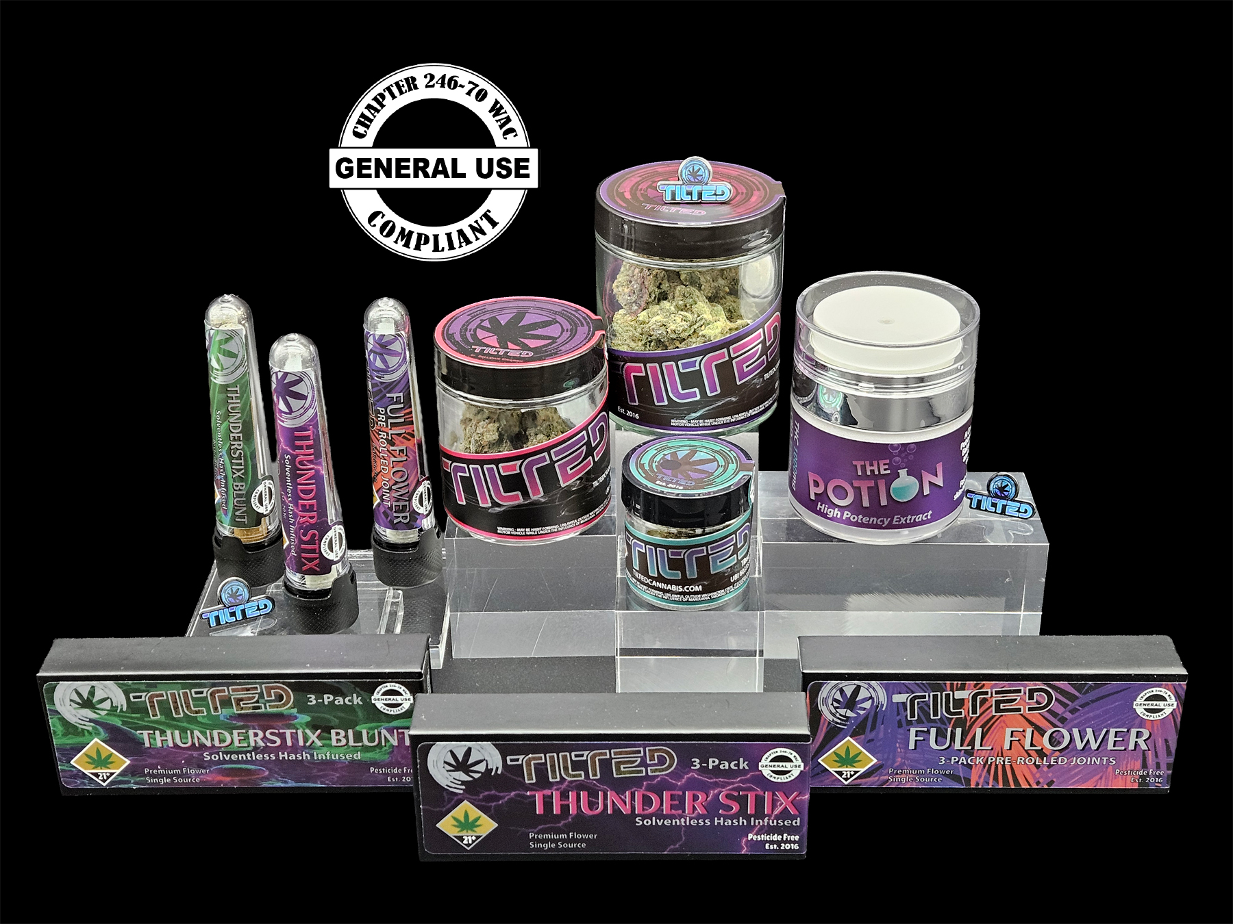 Tilted Flower product lineup